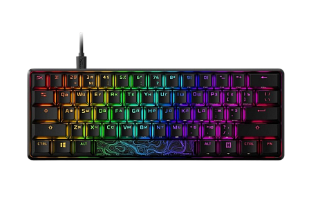 Клавиатура HyperX Alloy Origins 60, Проводное, Розовый