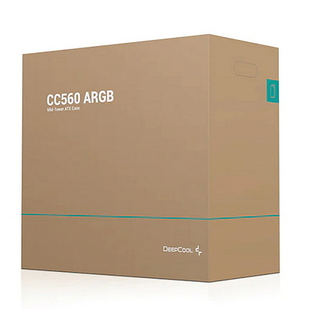 Компьютерный корпус Deepcool CC560 ARGB, Midi-Tower, ATX PS2 , Чёрный