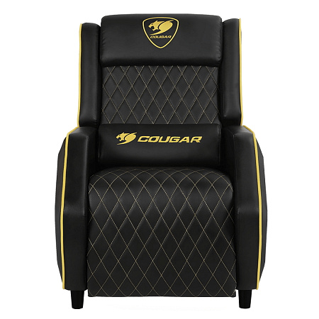 Gaming Sofa Cougar Ranger Royal Black/Gold, User max load up to 160kg / height 145-190cm