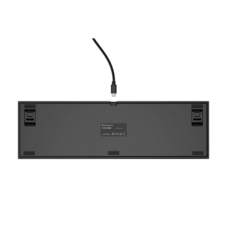 Genesis Mechanical Keyboard Thor 404 US Layout RGB Backlight Mechanical Black Oetemu Peach Silent