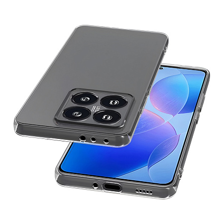 WOO Case TPU Soft Xiaomi 14T, Clear WOO Case TPU Soft Xiaomi 14T, Clear