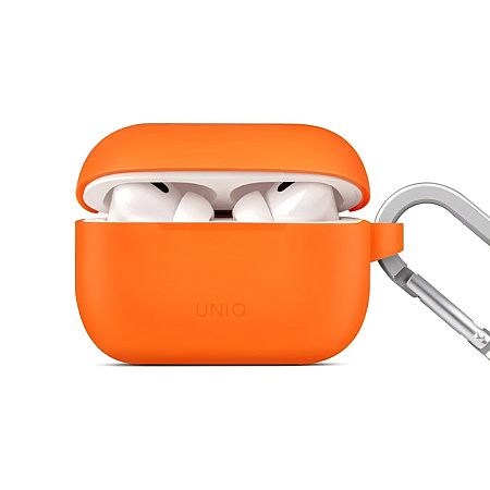Uniq Case Silicon Hang for AirPods Pro 2nd Gen, Orange Uniq Case Silicon Hang for AirPods Pro 2nd Gen, Orange