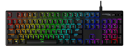 Gaming Keyboard HyperX Alloy Origins, Mechanical, Linear SW, Aluminum, Onboard Memory, Game Mode, RG