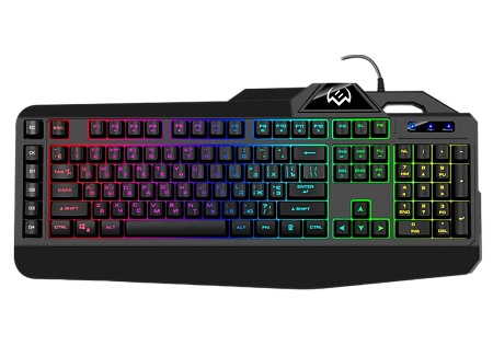 Gaming Keyboard SVEN KB-G8600, Fn keys, G Keys, Programmable, WinLock, RGB, 1.8m, USB, EN/RU, Black Gaming Keyboard SVEN KB-G8600, Fn keys, G Keys, Programmable, WinLock, RGB, 1.8m, USB, EN/RU, Black