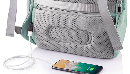 Backpack Bobby Soft, anti-theft, P705.797 for Laptop 15.6" & City Bags, Green Backpack Bobby Soft, anti-theft, P705.797 for Laptop 15.6" & City Bags, Green
