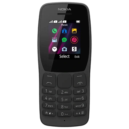 Мобильный телефон Nokia 110, Чёрный, iphone, xiaomi, samsung, oppo, чехол, стекло