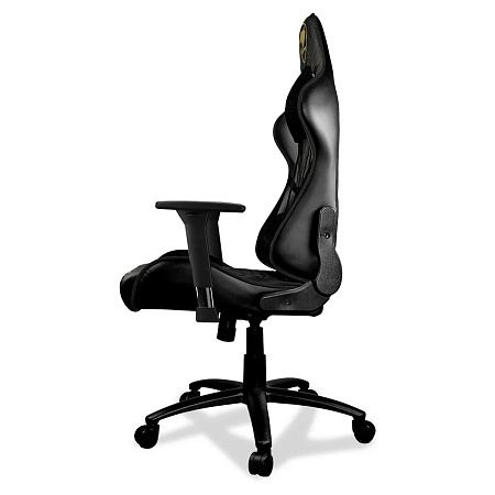 Gaming Chair Cougar ARMOR ONE Royal Black/Gold, User max load up to 120kg / height 145-180cm
