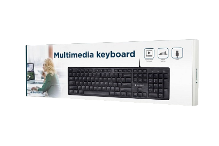 Клавиатура Gembird KB-MCH-03-RU, Проводное, Чёрный Клавиатура Gembird KB-MCH-03-RU, Проводное, Чёрный