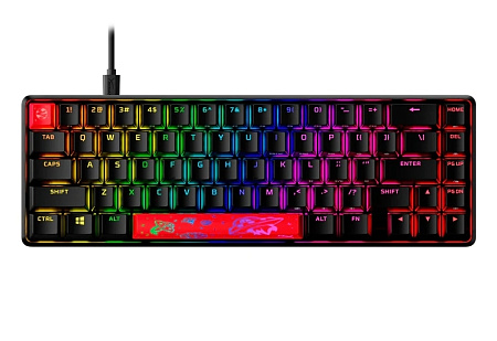 Gaming Keyboard HyperX Alloy Origins 65, Mechanical, 65% form factor, Linear SW, PBT keycaps, Alumin