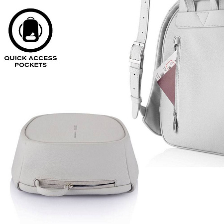 Backpack Bobby Elle, anti-theft, P705.220 for Tablet 9.7" & City Bags, Light Grey