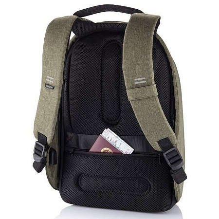 Backpack Bobby Hero Regular, anti-theft, P705.297 for Laptop 15.6" & City Bags, Green