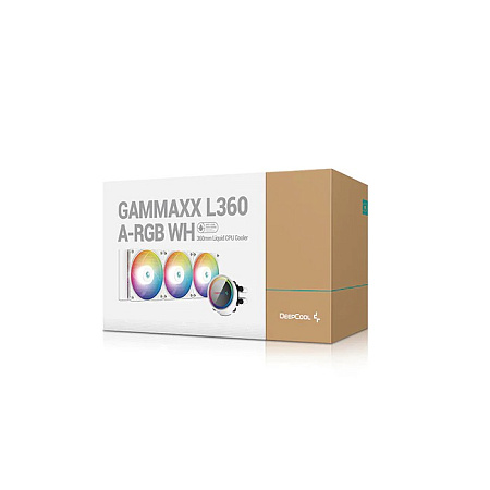AIO Liquid Cooling Deepcool "GAMMAXX L360 ARGB White" (<30dBA, 69.34CFM, 3x120mm, ARGB LED, 1696g.)