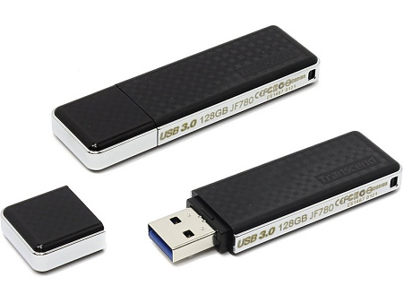 USB Flash накопитель Transcend JetFlash 780, 128Гб, Чёрный