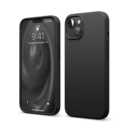 Helmet Case Liquid Silicone iPhone 13, Black