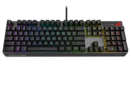 Gaming Keyboard Asus Strix Scope RX, Mechanical, RX Red Optica SW, RGB, PBT, IP57, USB Passthrough, 