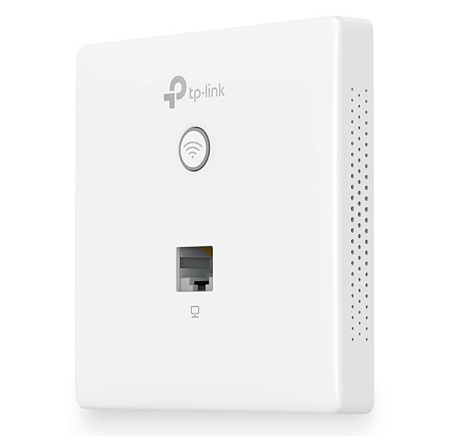 Wi-Fi N Access Point TP-LINK "EAP115-Wall", 300Mbps, Omada Centralized Management, PoE, Wall-Plate