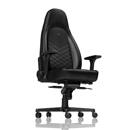 Gaming Chair Noble Icon NBL-ICN-PU-BLA Black/Black, User max load up to 150kg / height 165-190cm