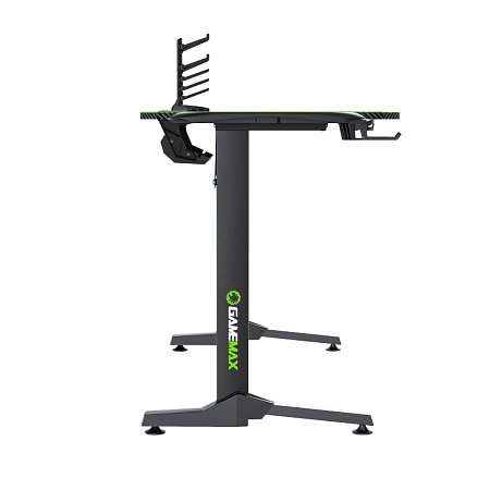 Gaming Desk Gamemax D140-Carbon RGB, 140x60x75cm, Headsets hook, Cup holder, Cable managment, RGB Le Gaming Desk Gamemax D140-Carbon RGB, 140x60x75cm, Headsets hook, Cup holder, Cable managment, RGB Le