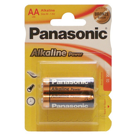 Panasonic "ALKALINE Power" AA Blister* 2, Alkaline, LR6REB/2BPR Panasonic "ALKALINE Power" AA Blister* 2, Alkaline, LR6REB/2BPR