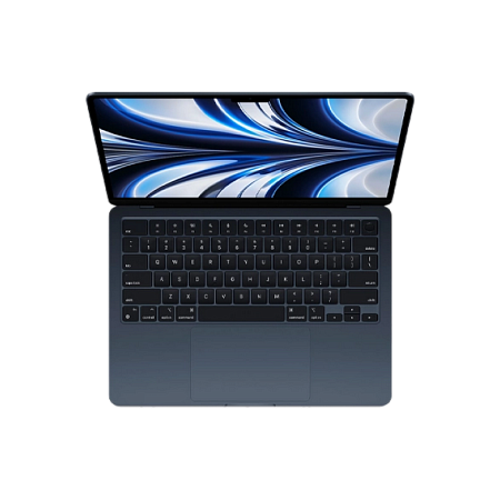Ноутбук 13,6" Apple MacBook Air A2337, Midnight, M2 with 8-core CPU and 8-core GPU, 16Гб/256Гб, macOS Monterey