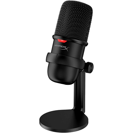 Microphones HyperX SoloCast, 14mm condenser capsules, Cardioid, 74db, -6 db, 96 kHz, 24bit, Tap-to-M