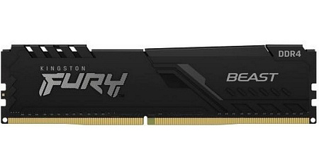 .8GB DDR4-3200MHz  Kingston FURY Beast (KF432C16BB/8), CL16-18-18, 1.35V, Intel XMP 2.0, Black