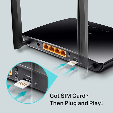 4G LTE Wi-Fi N Router TP-LINK, "TL-MR6400", 300Mbps 4G LTE Wi-Fi N Router TP-LINK, "TL-MR6400", 300Mbps
