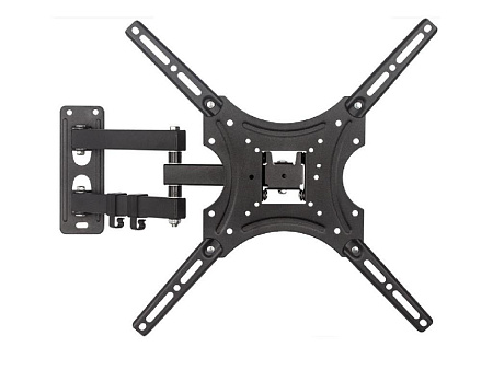 Wall Mount Gembird "WM-55RT-04" Black 32"-55" 30kg, VESA:up400x400, Wall:60-370mm, - 90°~+90°, +15, samsun ,vesta ,hisense,lg,voltus,крепление для телевизора