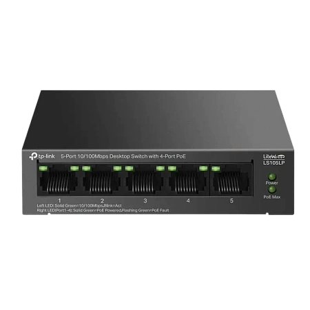 PoE коммутатор TP-LINK LS105LP, 4x IEEE 802.3af