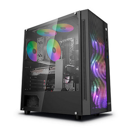 Case ATX Deepcool MATREXX 55 MESH ADD-RGB 4F, w/o PSU, 4x120mm ARGB, USB3.0, USB2.0, Front Mesh, Tem