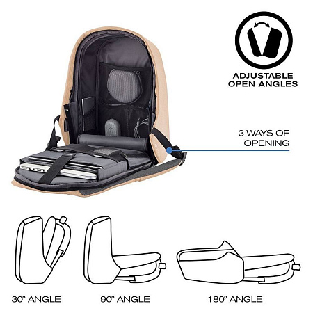 Backpack Bobby Hero Spring, anti-theft, P705.764 for Laptop 13.3" & City Bags, Pink