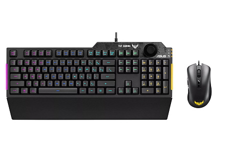 Клавиатура и мышь ASUS TUF K1/M3, Проводное, Чёрный