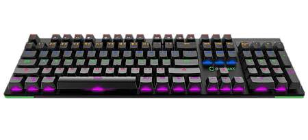 Gaming Keyboard Gamemax KG801, Mechanical, FN Keys, Anti-Ghosting, RGB, EN layout, Black.USB Gaming Keyboard Gamemax KG801, Mechanical, FN Keys, Anti-Ghosting, RGB, EN layout, Black.USB