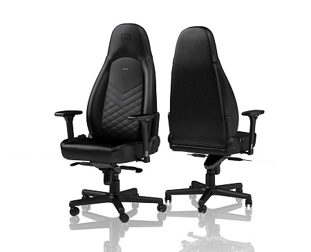 Gaming Chair Noble Icon NBL-ICN-PU-BLA Black/Black, User max load up to 150kg / height 165-190cm