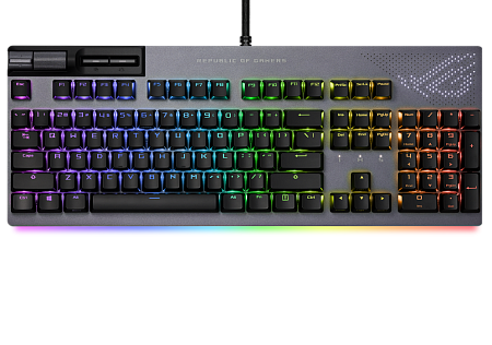 Gaming Keyboard Asus ROG Strix Flare II Animate, Mechanical, NX Red SW, PBT, AniMe Matrix LED displa