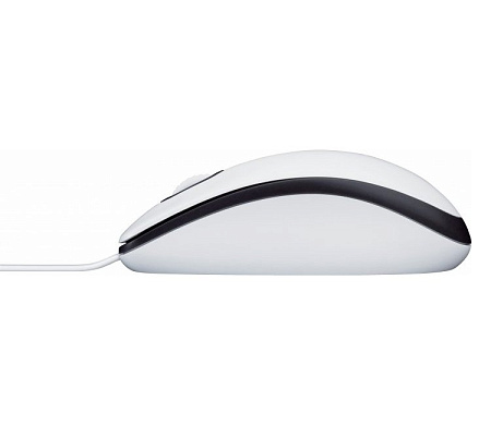 Mouse Logitech M100, 1000 dpi, 3 buttons, Ambidextrous, 90g, 1,8m, USB, White