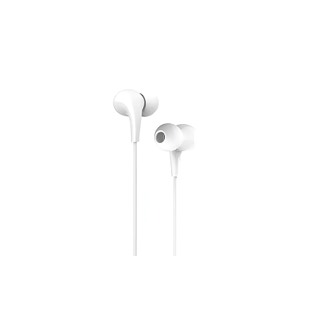 Ksiga Earphones 3.5mm with Mic Feile KSC-403, White