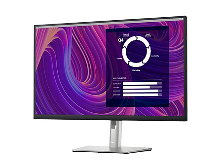 27" DELL P2723D, Silver, IPS, 2560x1440, 60Hz, 5ms, CR1000:1, 350cd, HDMI+DP+USB, Pivot