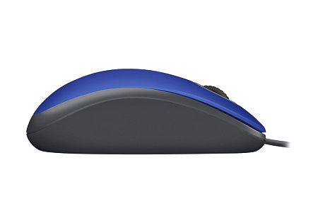 Mouse Logitech M110 Silent, 1000 dpi, 3 buttons, Ambidextrous, 85g., 1,8m, USB, Blue