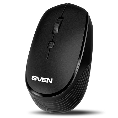 Wireless Mouse SVEN RX-210W, 800-1400 dpi, 4 buttons, Ambidextrous, on/off switch, 50g., 1xAA, 2.4Gh
