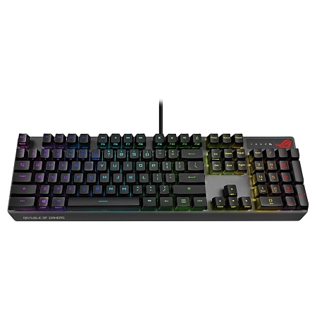 Gaming Keyboard Asus Strix Scope RX, Mechanical, RX Red Optica SW, RGB, PBT, IP57, USB Passthrough, 