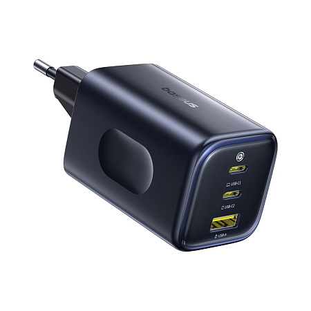 Baseus Wall Charger GaN 2*Type-C+1*USB-A 100W, PicoGov Series AE11, Cosmic Black