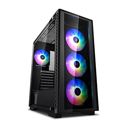 Case ATX Deepcool MATREXX 50 ADD-RGB 4F, w/o PSU, 4x120mm ARGB, 2xUSB2.0, USB3.0, Front & Side Tempe
