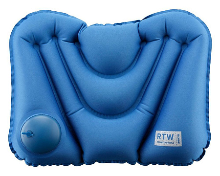 Cellular Inflatable Lumbar Pillow, Blue
