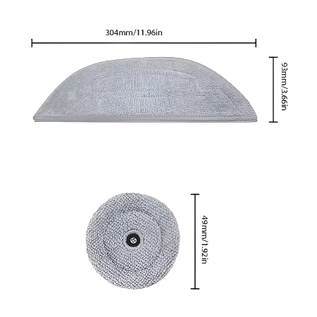 Roborock Mop For S8 MaxV Ultra/ G20S 2pcs/pack
