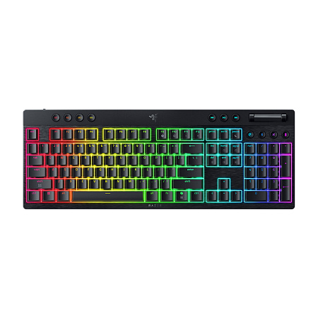 Razer Keyboard Mechanical BlackWidow V4 Low-Profile HyperSpeed Wireless (Green Clicky Switch) US Layout