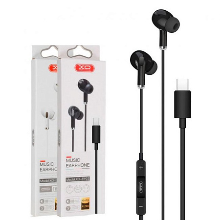 XO earphones, EP23 Type-C music, Black
