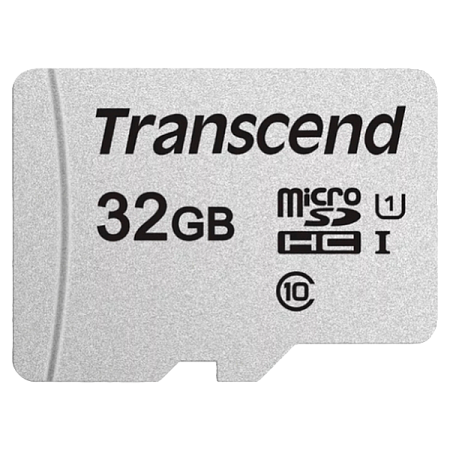 Карта памяти Transcend microSDHC Class 10, 32Гб (TS32GUSD300S)
