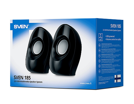 Speakers SVEN "185" Black, 6w, USB power
