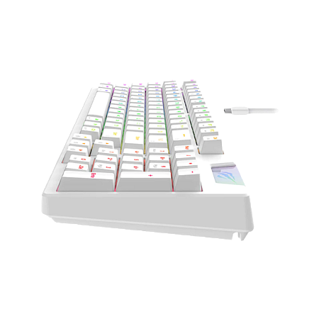 Gaming Keyboard Havit KB885L, Mechanical, Red SW, Hot-Swappable, RGB, 95 Keys, 50M, 1.8m, USB, EN/RU Gaming Keyboard Havit KB885L, Mechanical, Red SW, Hot-Swappable, RGB, 95 Keys, 50M, 1.8m, USB, EN/RU